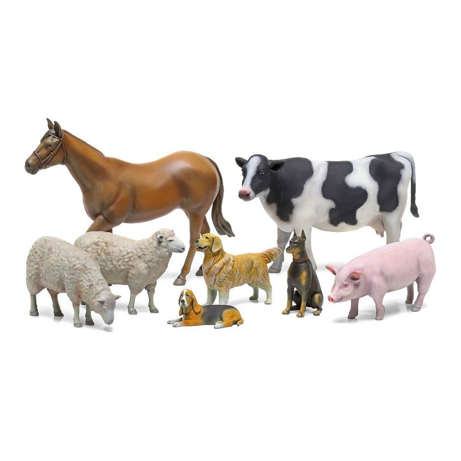 Tamiya 1/35 MM 385 牲畜套裝 II 組裝模型