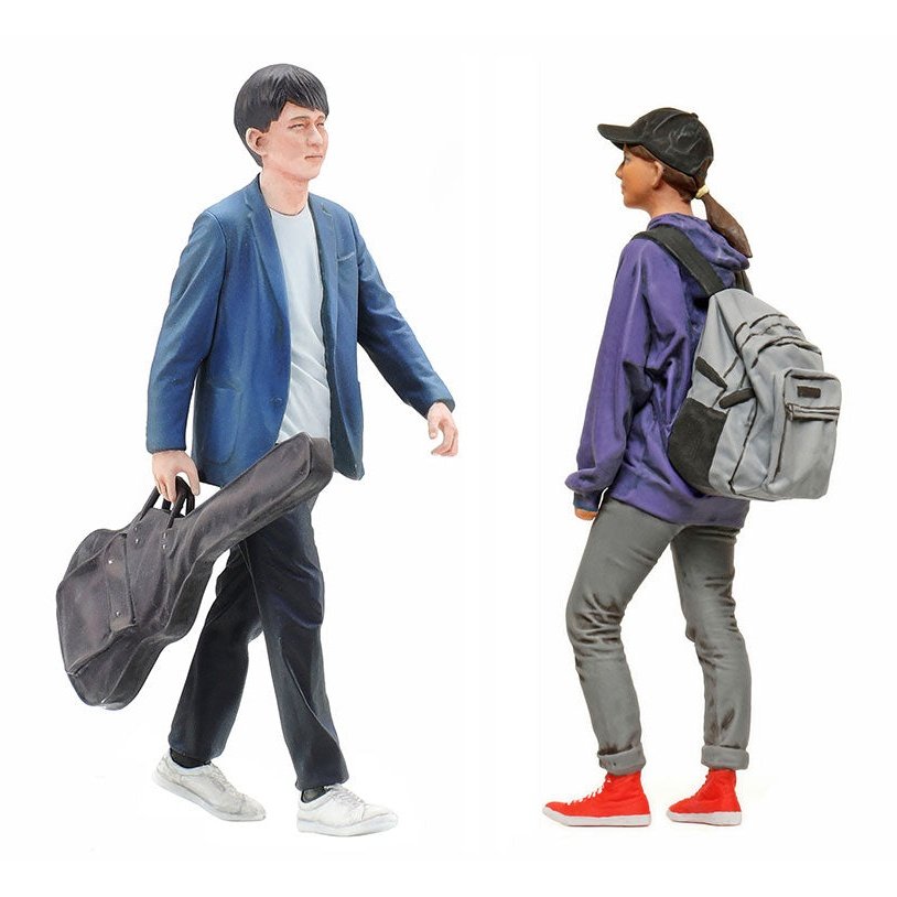 Tamiya 1/24 Model Figure Campus Friends Set II Plastic Model Kit