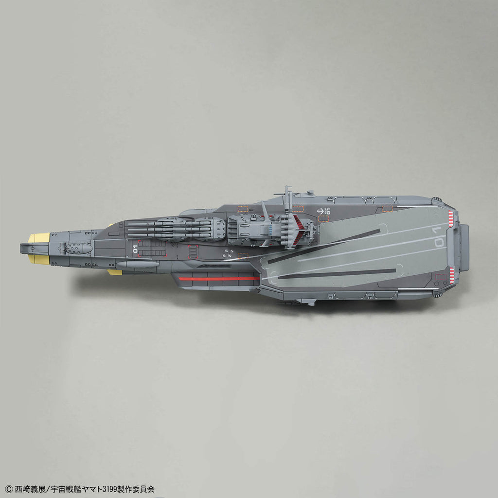 Bandai 1/1000 宇宙戰艦大和號3199 地球防衛軍日向級戰鬥航宙母艦 組裝模型