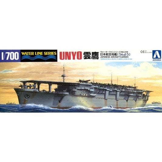 Aoshima 1/700 WL 209 Japanese Aircraft Carrier Unyo Plastic Model Kit