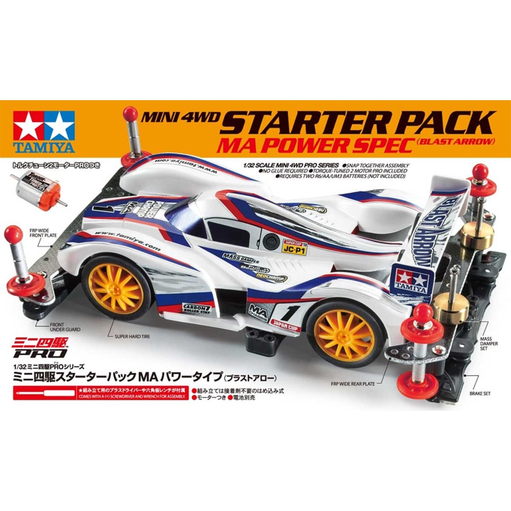 Tamiya 迷你四驅車 18641 Starter Pack MA Power Type (Blast Arrow) 組裝模型
