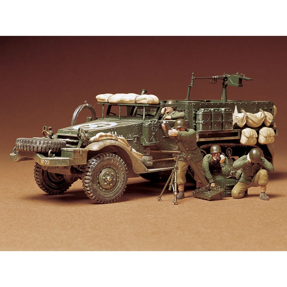 Tamiya 1/35 MM 35083 U.S.Half Track M21 Mortar Carrier Plastic Model Kit