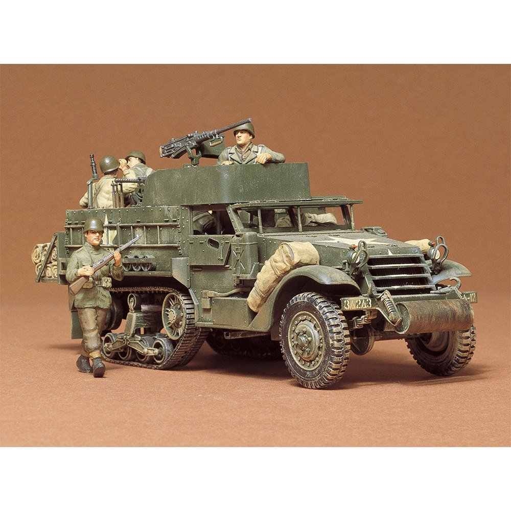 Tamiya 1/35 MM 35070 US Armoured Personnel Carrier M3A2 Half Track Plastic Model Kit