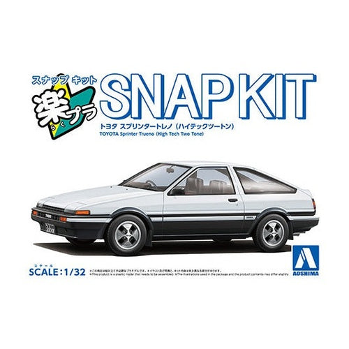 Aoshima 1/32 The SNAP-KIT 11-WB 豐田 Sprinter Trueno 高科技雙色版 組裝模型