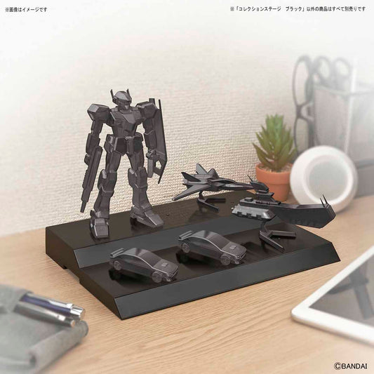Bandai Display Base Collection Stage (Black) Plastic Model Kit