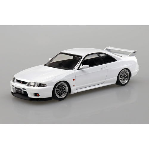 精選預訂-2025年10月20日 截訂- Aoshima SNAP KIT 系列1/32 日產 R33 Skyline GT-R 定制輪圈 白色