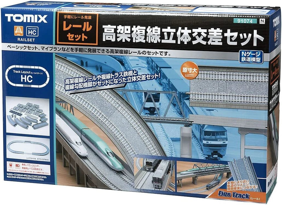 Tomix 1/150 Fine Track 91074 高架複線立體交差套裝 組裝模型