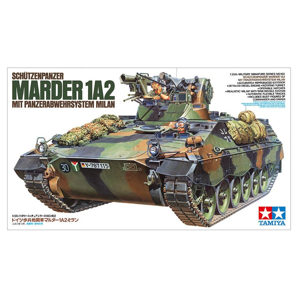 Tamiya 1/35 MM 35162 German ICV Marder 1A2 Milan Plastic Model Kit