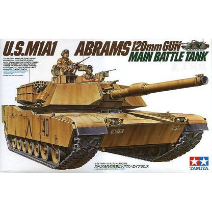 Tamiya 1/35 MM 35156 US M1A1 Abrams 120mm GUN Main Battle Tank Plastic Model Kit