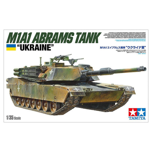 Tamiya 1/35 MM 25216 M1A1 Abrams Tank Ukrainian Army Plastic Model Kit