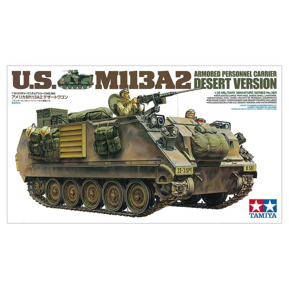 Tamiya 1/35 MM 35265 U.S. Armored Personnel Carrier Desert Version Plastic Model Kit