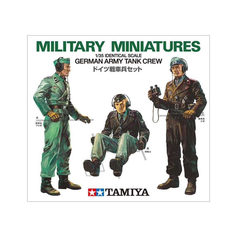 Tamiya 1/35 MM 35001 German Tank Crew Plastic Model Kit