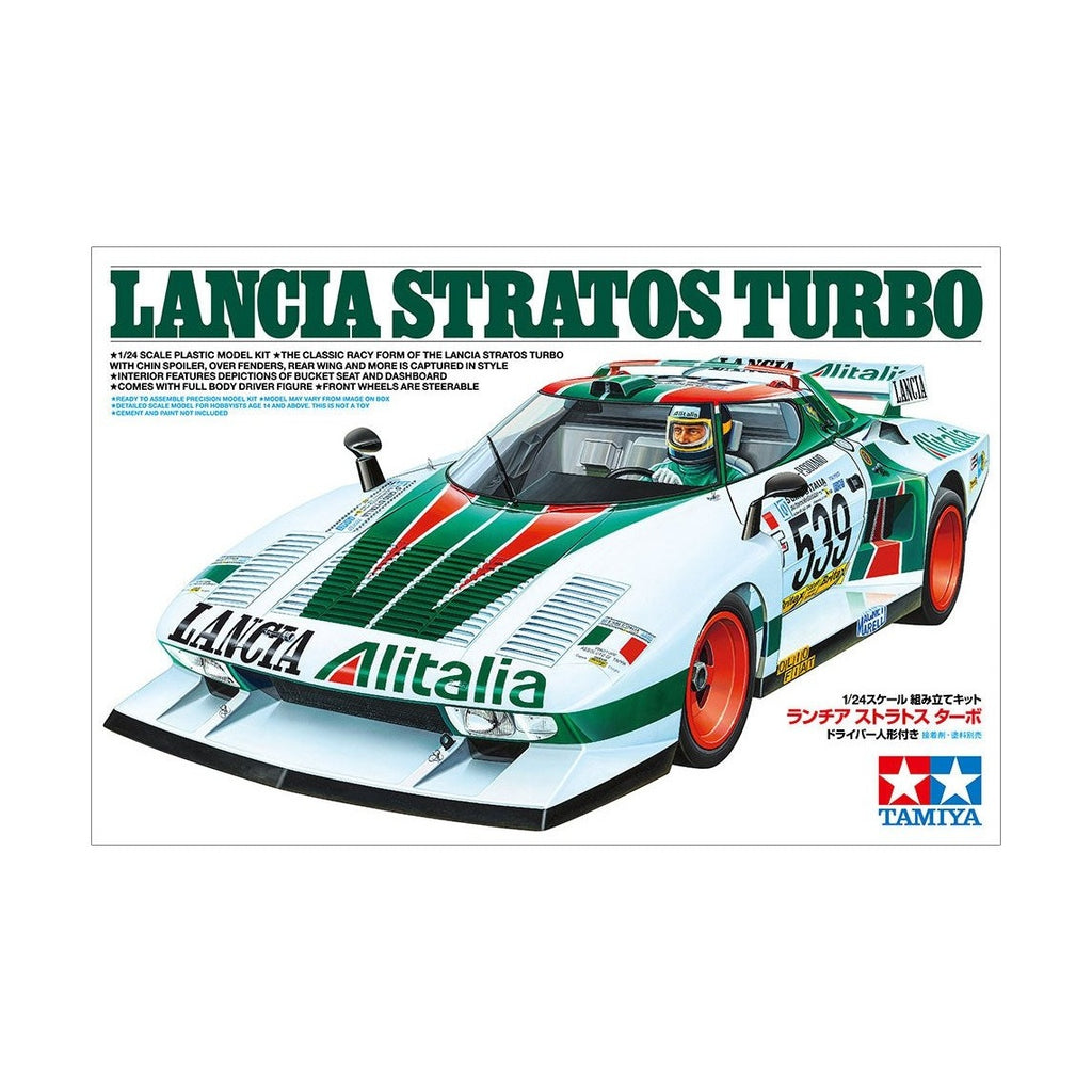 Tamiya 1/24 Model Car 25210 Lancia Stratos Turbo w/Driver Figure Plastic Model Kit