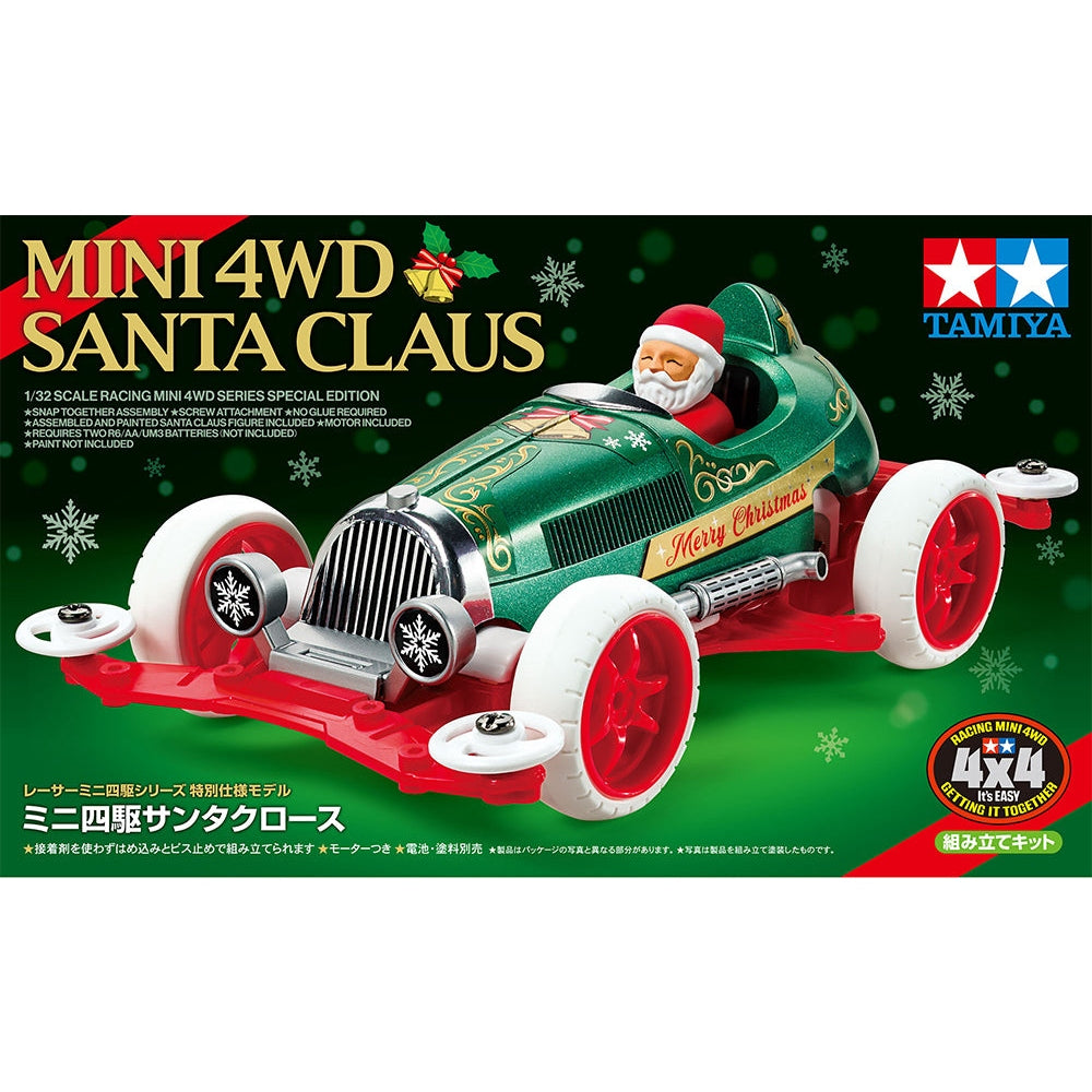 Tamiya 迷你四驅車 四驅車聖誕老人賽車Santa Claus (VS底盤) 組裝模型