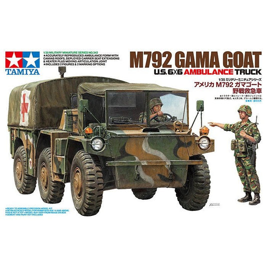 Tamiya 1/35 MM 342 M792 Gama Goat U.S. 6 x 6 Ambulance Truck Plastic Model Kit
