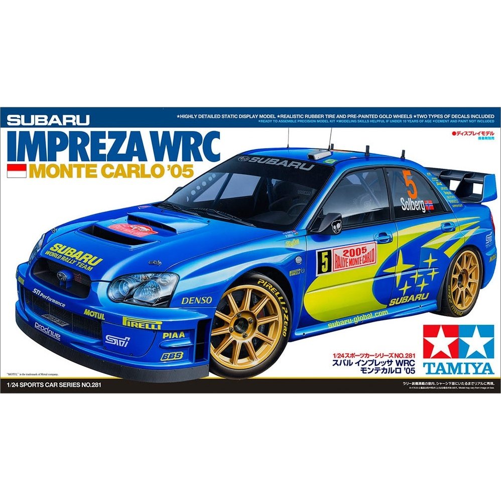 Tamiya 1/24 Sports Car 281 Subaru Imprezza WRC Montecarlo `05 Plastic Model Kit