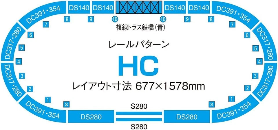 Tomix 1/150 Fine Track 91074 高架複線立體交差套裝 組裝模型