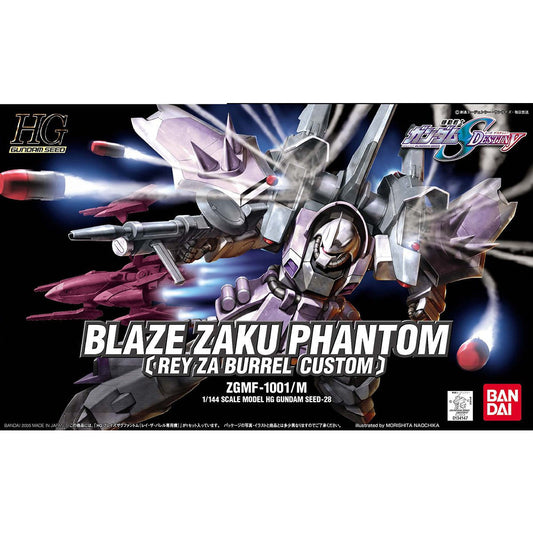 Bandai 1/144 HGGS 028 Blaze Zaku Phantom (Ray Za Burrel Custom) Plastic Model Kit
