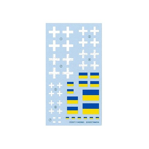 Tamiya 1/35 MM 25216 M1A1 Abrams Tank Ukrainian Army Plastic Model Kit