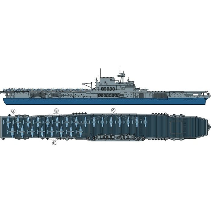 Tamiya 1/700 WL 31712 US Aircraft Carrier Yorktown Plastic Model Kit
