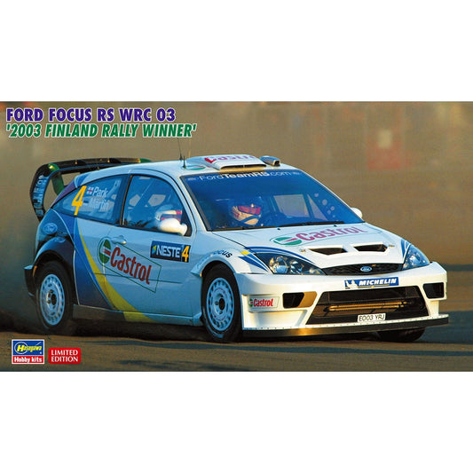 Hasegawa 1/24 LM 20380 FORD FOCUS RS WRC 03 `2003 RALLY FINLAND WINNER` 組裝模型 - TwinnerModel