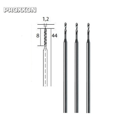 PROXXON 28856 Tungsten vanadium drill bits, 3 pcs., 1.2 mm - TwinnerModel