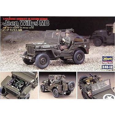 Hasegawa 1/48 MM 36012 X48-12 JEEP WILLYS MB 組裝模型 - TwinnerModel