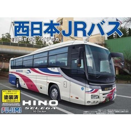 Fujimi 1/32 觀光巴士 15 HINO SELEGA HD JR WEST SPEC `PAINTED ` 組裝模型 - TwinnerModel