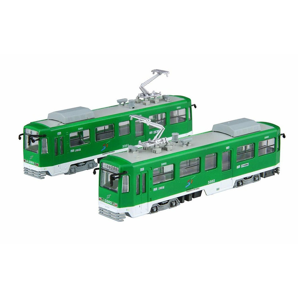 Fujimi 1/150 JC SAPPORO CITY TRANSPORTATION BUREAU STREETCAR TYPE 3300 2-CAR SET 組裝模型 - TwinnerModel