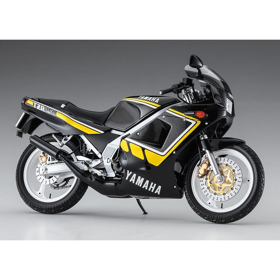 Hasegawa 1/12 BK YAMAHA TZR250 2AW `NEW YAMAHA BLACK` 組裝模型 - TwinnerModel