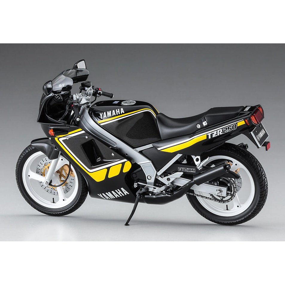Hasegawa 1/12 BK YAMAHA TZR250 2AW `NEW YAMAHA BLACK` 組裝模型 - TwinnerModel