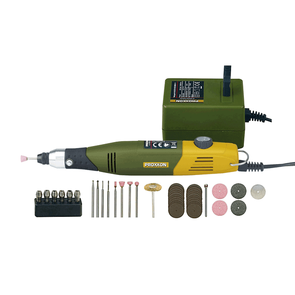 PROXXON 28515 Model building and engraving set with MICROMOT drill/grinder 60/E - TwinnerModel
