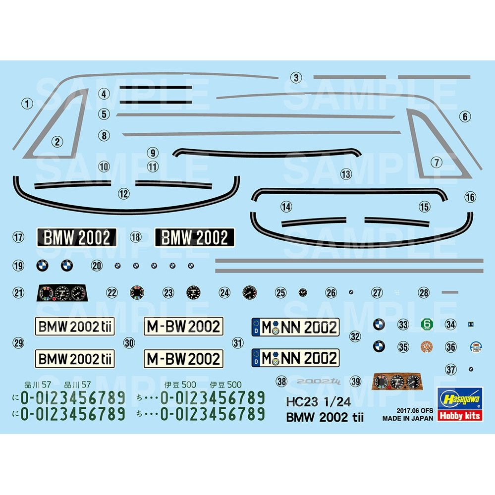 Hasegawa 1/24 HC 23 BMW 2002TII 組裝模型 - TwinnerModel