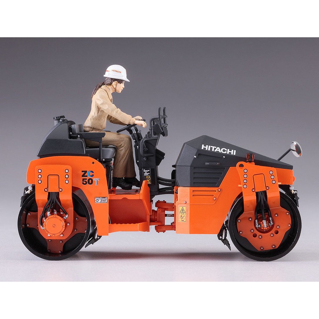 Hasegawa 1/35 Construction Machinery HITACHI TANDEM VIBRATORY ROLLERS 組裝模型 - TwinnerModel
