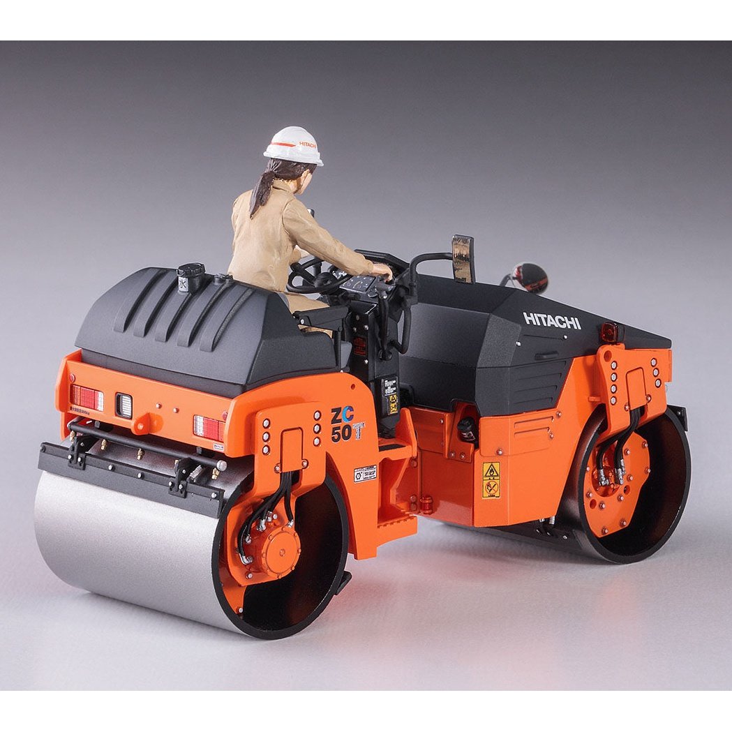 Hasegawa 1/35 Construction Machinery HITACHI TANDEM VIBRATORY ROLLERS 組裝模型 - TwinnerModel