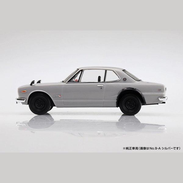 Aoshima 1/32 The SNAP-KIT 09A 日產 Nissan Skyline 2000GT-R 銀色 組裝模型 - TwinnerModel