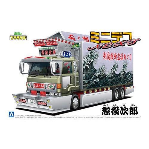 Aoshima 1/64 迷你爆卡NEXT 05 懲役次郎 大型箱型車拖車 組裝模型 - TwinnerModel