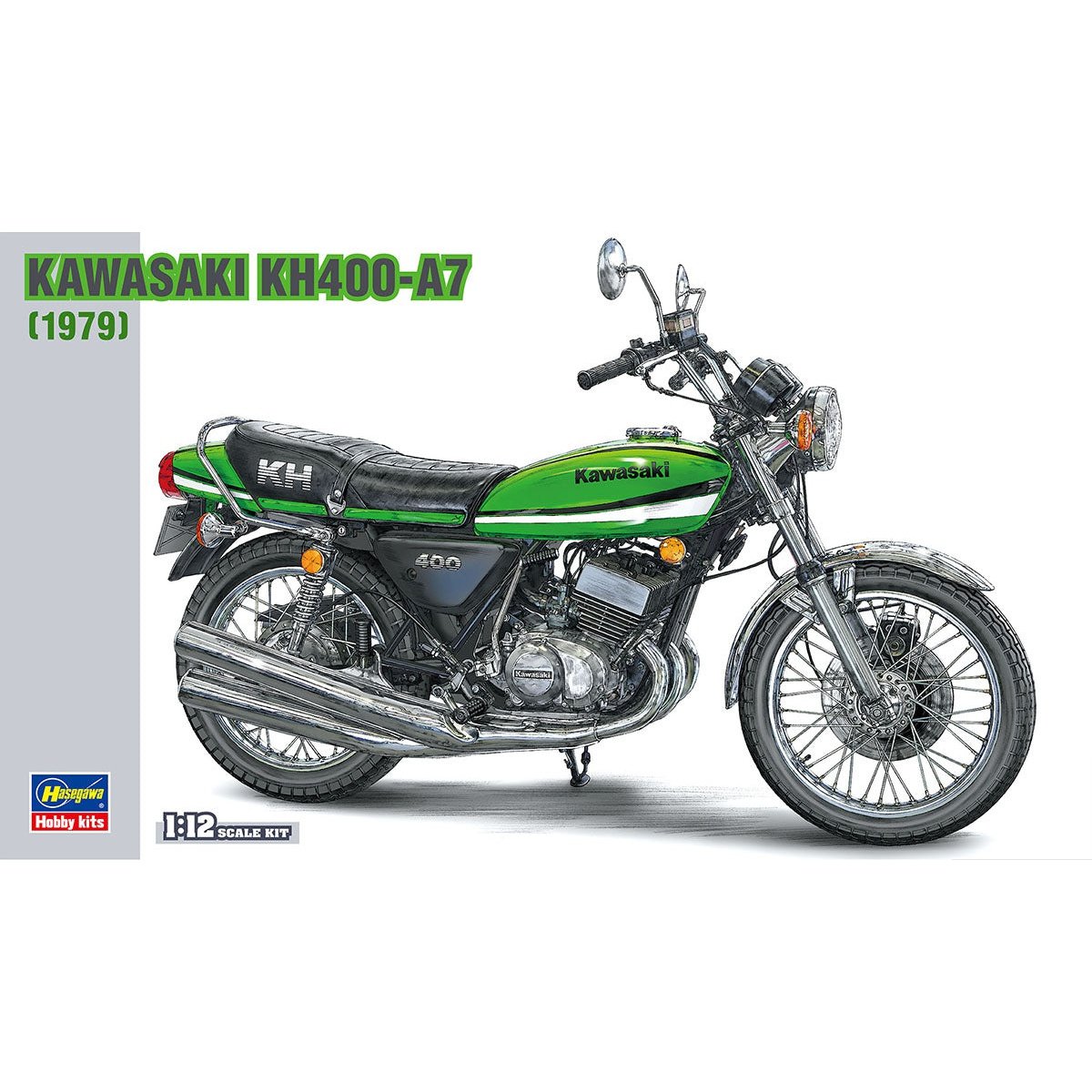 Hasegawa 1/12 BK 06 KAWASAKI KH400-A7 組裝模型 - TwinnerModel