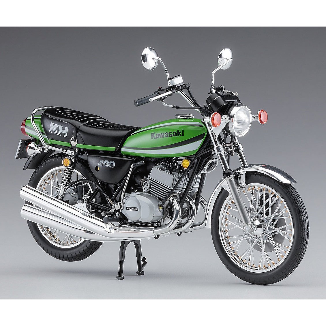 Hasegawa 1/12 BK 06 KAWASAKI KH400-A7 組裝模型 - TwinnerModel
