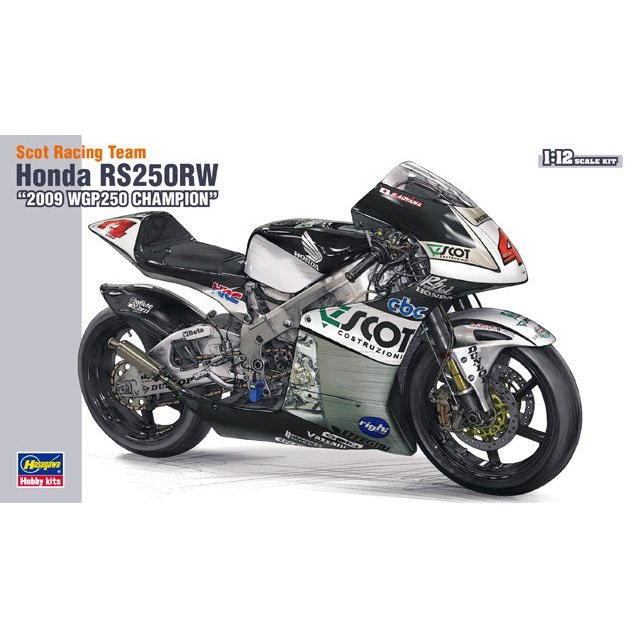 Hasegawa 1/12 BK 01 史考特團隊 本田 RS250RW 2009 WGP 冠軍車 組裝模型 - TwinnerModel