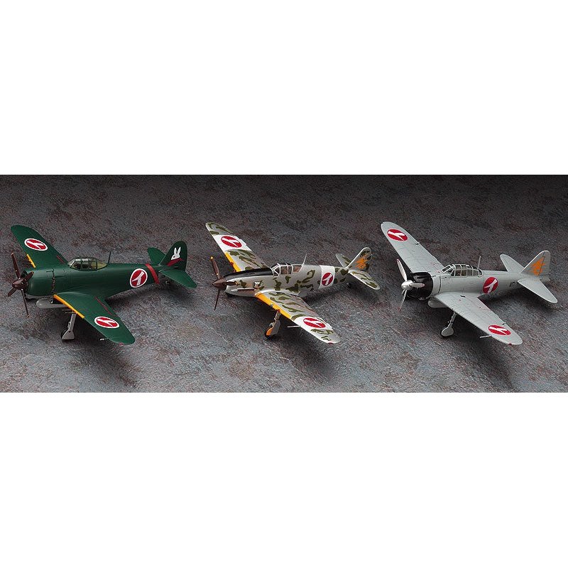 Hasegawa 1/72 Shidenkai no Maki `SHIDENKAI NO MAKI` SHIDENKAI & HIEN MODEL I & ZERO FIGHTER MODEL 21 組裝模型 - TwinnerModel