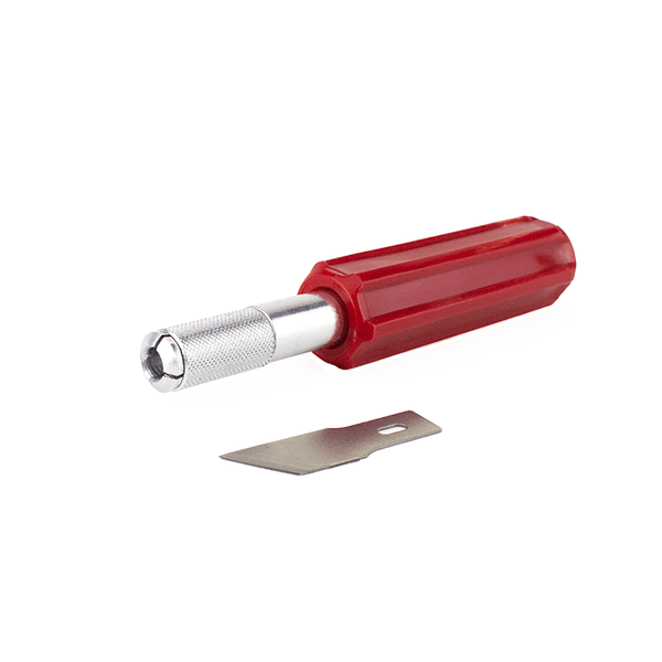 Excel Blade 16005 K5 Knife, Heavy Duty Red Plastic Handle with Safety Cap - TwinnerModel