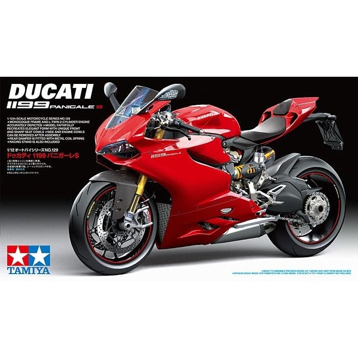 Tamiya 1/12 Motorcycle 296 Ducati 1199 Panigale S 組裝模型 - TwinnerModel