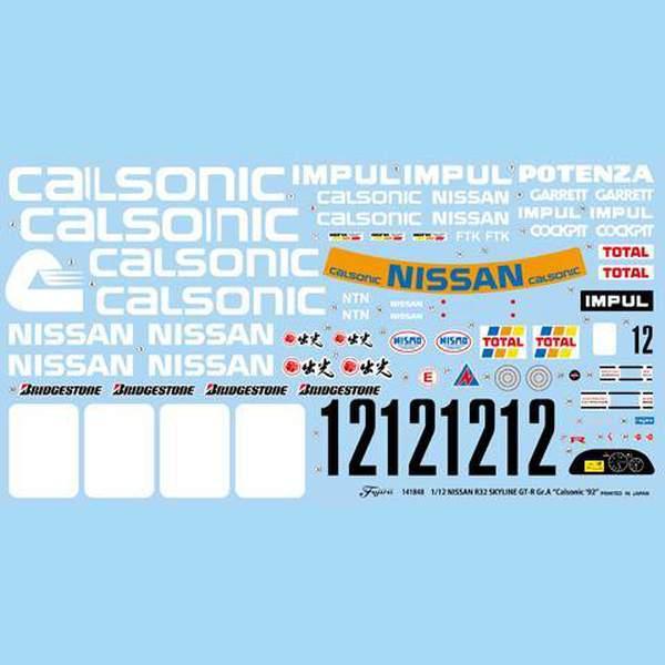 Fujimi 1/12 AXES NISSAN SKYLINE GT-R GR.A CALSONIC`92 組裝模型 - TwinnerModel