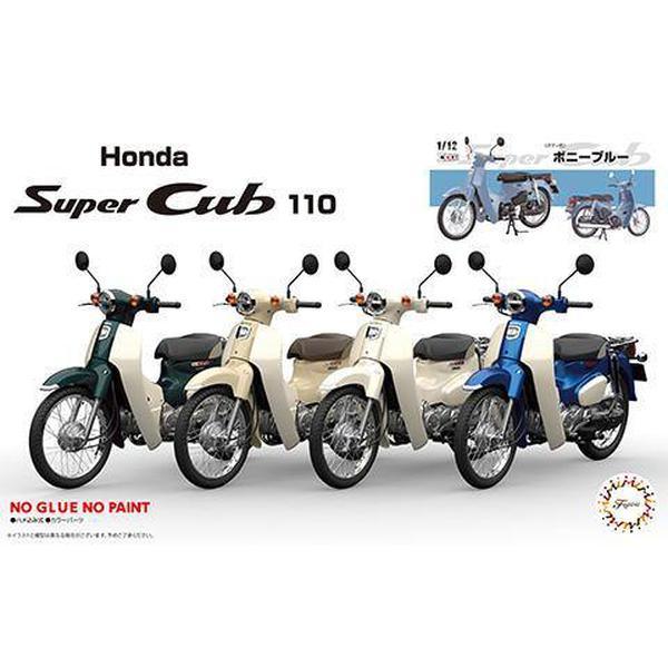 Fujimi 1/12 NEXT 01 EX-6 HONDA SUPER CUB110 STREET BONNIE BLUE 組裝模型 - TwinnerModel