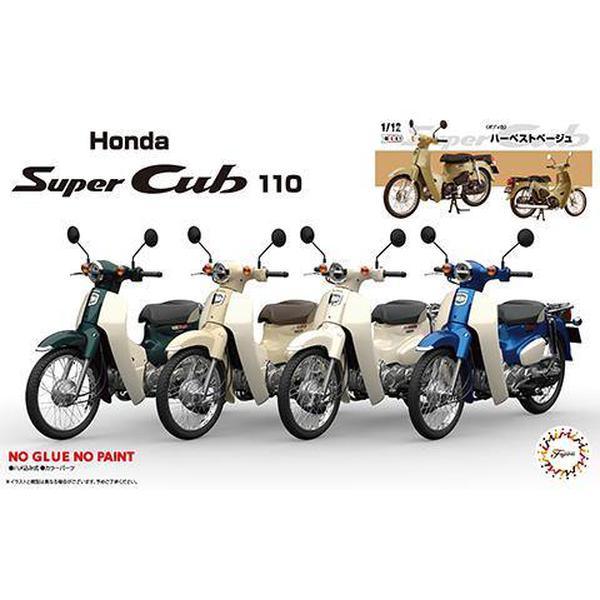 Fujimi 1/12 NEXT 01 EX-7 HONDA SUPER CUB110 STREET HARVEST BEIGE 組裝模型 - TwinnerModel