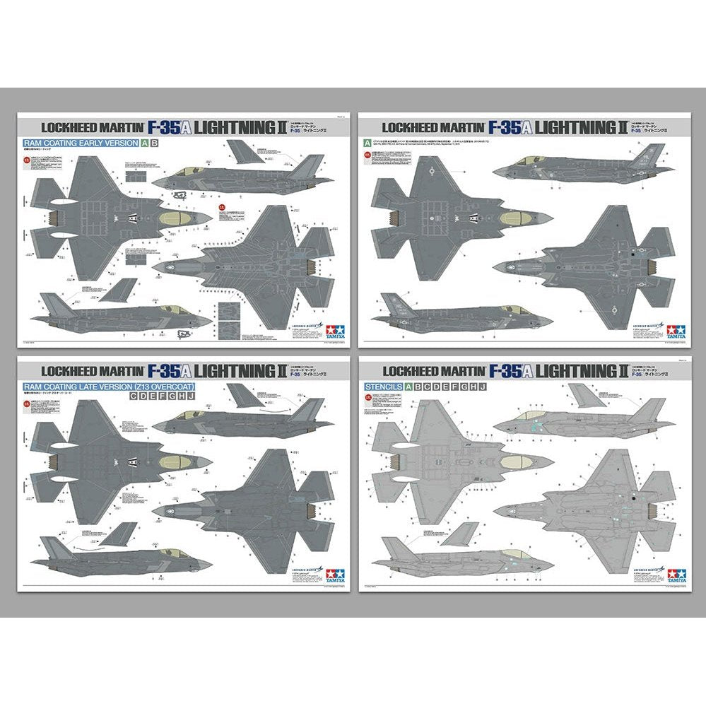Tamiya 1/48 Aircraft LOCKHEED MARTIN F-35A LIGHTNING II 組裝模型 - TwinnerModel