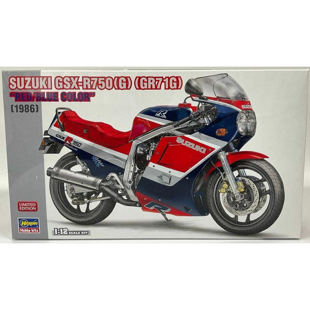 Hasegawa 1/12 BK 21741 SUZUKI GSX-R750 G GR71G `RED/BLUE` 組裝模型 - TwinnerModel