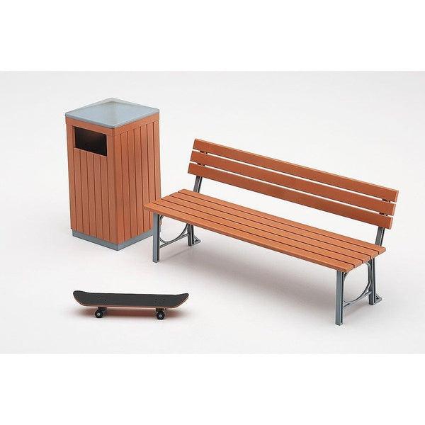 Hasegawa 1/12 FA 10 PARK BENCH AND TRASH BOX 組裝模型 - TwinnerModel