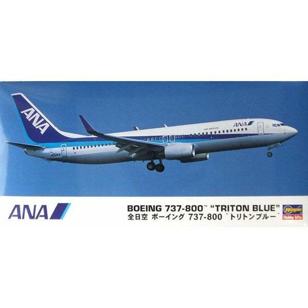 Hasegawa 1/200 Airliner 037 ANA BOEING 737-800 `TRITON BLUE` 組裝模型 - TwinnerModel